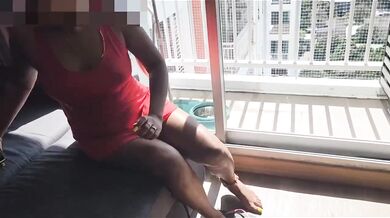 StepSister Teased Me in Her Sheer Nightdress No Bra No Panties
