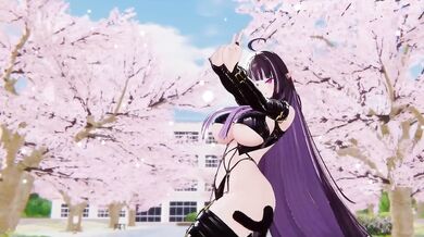 Purple kiss Nude elf VTuber Hentai MMD raw ecchi dance