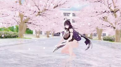 Purple kiss Nude elf VTuber Hentai MMD raw ecchi dance