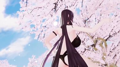 Purple kiss Nude elf VTuber Hentai MMD raw ecchi dance