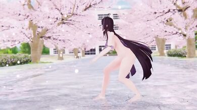 Purple kiss Nude elf VTuber Hentai MMD raw ecchi dance