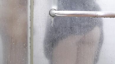 Asian stepsis busty shower sin ruined by wet satin dress