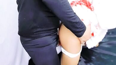 Tiny Thai doll gets fingers under skirt by horny latino stepdad