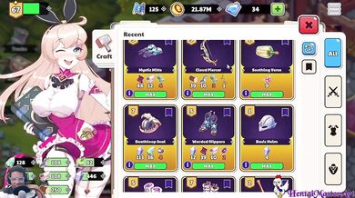 Paint my gamer waifu insides gamers play nutaku game raw hentai