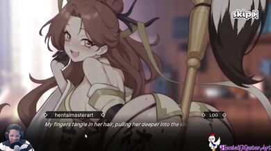 Paint my gamer waifu insides gamers play nutaku game raw hentai