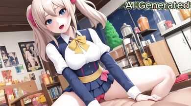 Blonde Schoolgirl Sloppy Titfuck Deepthroat Creampie