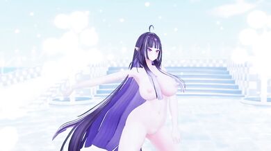 Thicc elf vtuber destroyed by hentai mmd dance r18 cum