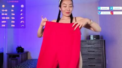 Small tits asian goddess gets destroyed in tight new pants for 4th of July haul