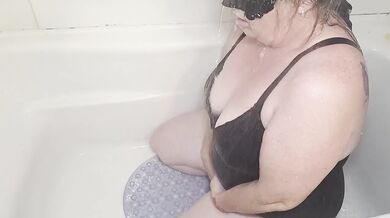 Daddy filled my mouth in the shower and made me swallow every last drop