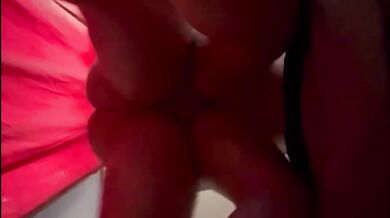Skinny slut takes massive creampie after sucking my dick raw