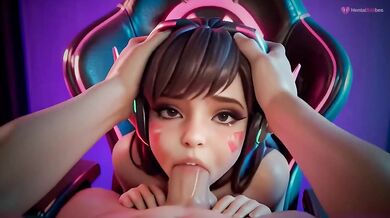 Tifa & Raiden get destroyed by raw cum gushing blowjobs