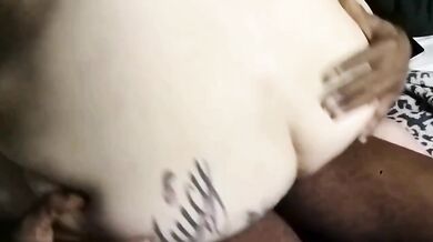 BBW takes black dick riding cowgirl twerking backshots till orgasm