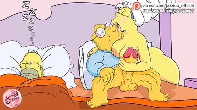 Marge gets destroyed by her old mans huge cock cheating husband watches