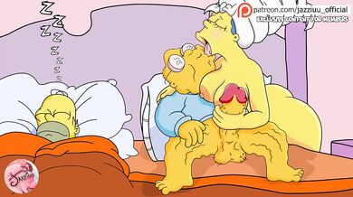 Marge gets destroyed by her old mans huge cock cheating husband watches