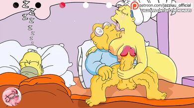 Marge gets destroyed by her old mans huge cock cheating husband watches