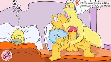 Marge gets destroyed by her old mans huge cock cheating husband watches