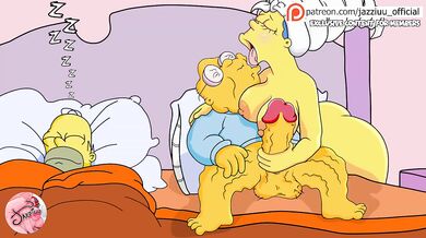 Marge gets destroyed by her old mans huge cock cheating husband watches