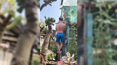 Milf Wrecks Stepbro in Raw Heat as Muscles Bulge
