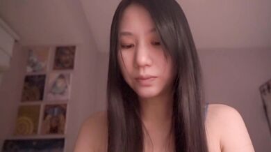 Cute Asian Girl's Sorrowful ASMR Gushes Choked Sobs