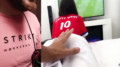 Katty West's anal fuck worshipped at World Cup climax cumshot