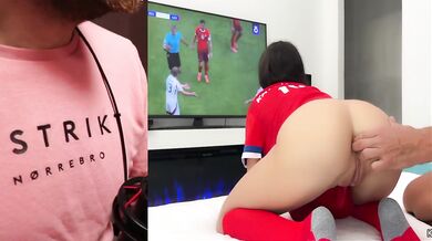 Katty West's anal fuck worshipped at World Cup climax cumshot