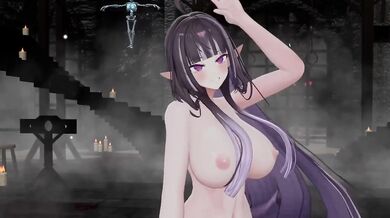 Elf VTuber’s nude dance in MMD get wrecked hentai