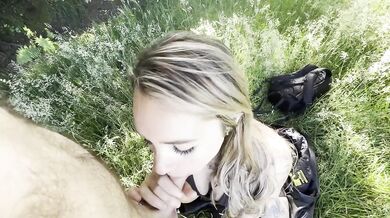 Meadow mess flooded by British amateur daddy creampie