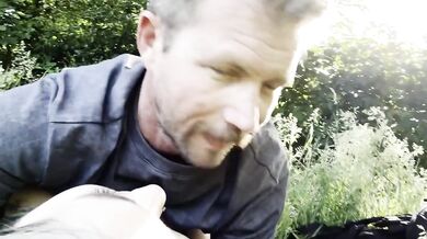 Meadow mess flooded by British amateur daddy creampie