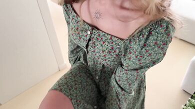 Blonde teen loses it first date wild doggystyle POV huge tits gagging