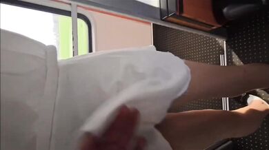 Caught fucking on the train by Czech public agent her BBB cuckold watched