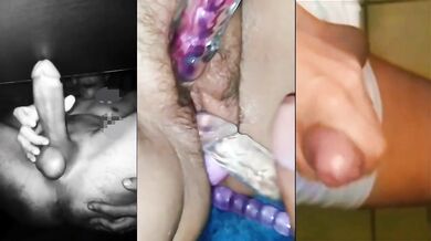 Hot milf destroys her husband with BBC and cumshots compilation