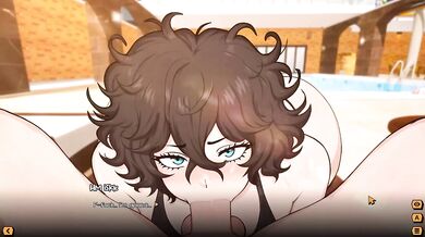 Cute femboy sucks monster cock raw POV