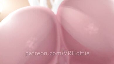 VRChat big tits babe face full at convention