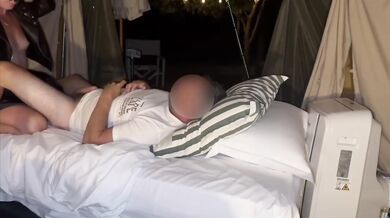 Exposed British MILF Cums Loud Outside Her Open Door