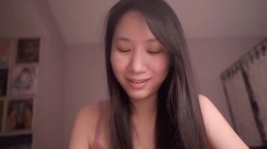 Cute Asian Good Girl ASMR Solo Squirting Slurps