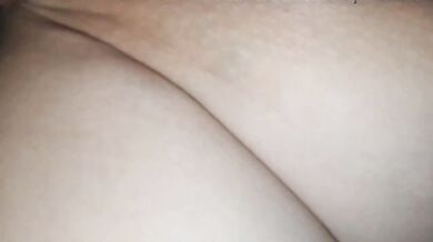My friend's naughty wife stripped fucked in sheer lingerie creampie