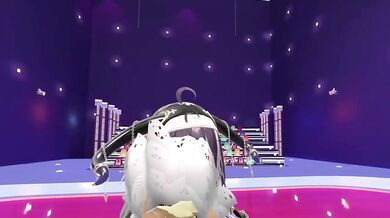 Thicc Elf VTuber Strips Fucked Hard in MMD Hentai