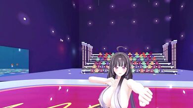 Thicc Elf VTuber Strips Fucked Hard in MMD Hentai