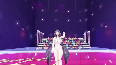 Thicc Elf VTuber Strips Fucked Hard in MMD Hentai