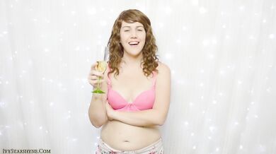 Your New Year resolution Cum Eating Brunette teases her cock alone