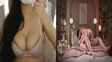 Futa cracks tight pussy raw pounding until creamy overflow
