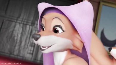 Maid Marian destroyed by big tits lusted furry thick dick screeching