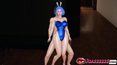 Aneka 3D Hentai destroyed by thick thighs and creampie doggystyle