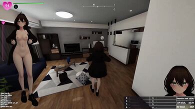 Secret Manaka hentai game destroys gamer with huge tits squirt