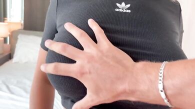 Naughty Gym Crush Came Over for Cardio Session Now Getting Her Big Tits Fucked Raw
