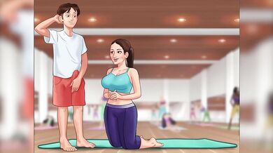 Yoga Instructor Anna Gets Destroyed While Humping In Summertime Saga