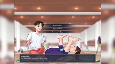 Yoga Instructor Anna Gets Destroyed While Humping In Summertime Saga