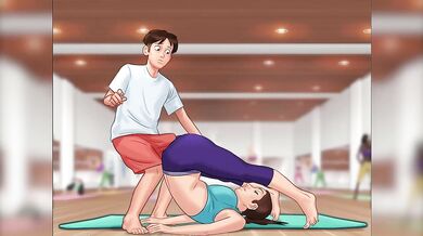 Yoga Instructor Anna Gets Destroyed While Humping In Summertime Saga