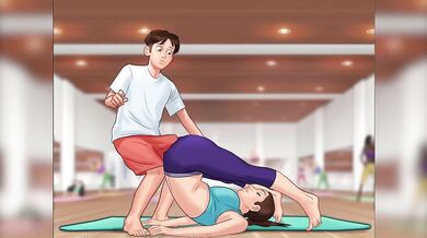 Yoga Instructor Anna Gets Destroyed While Humping In Summertime Saga
