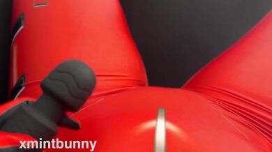 Asuka the tease fingering her pussy raw till cum drips down her thighs